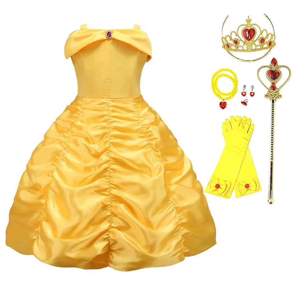 Kids Princess Dresses Girls Belle Party