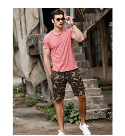 100% Cotton Men T-shirt Casual Soft Fitness