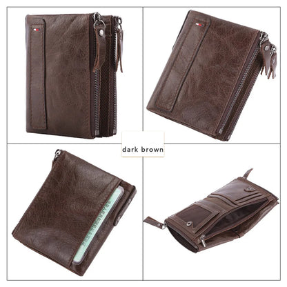 Men Wallets 100% Genuine Cow Leather