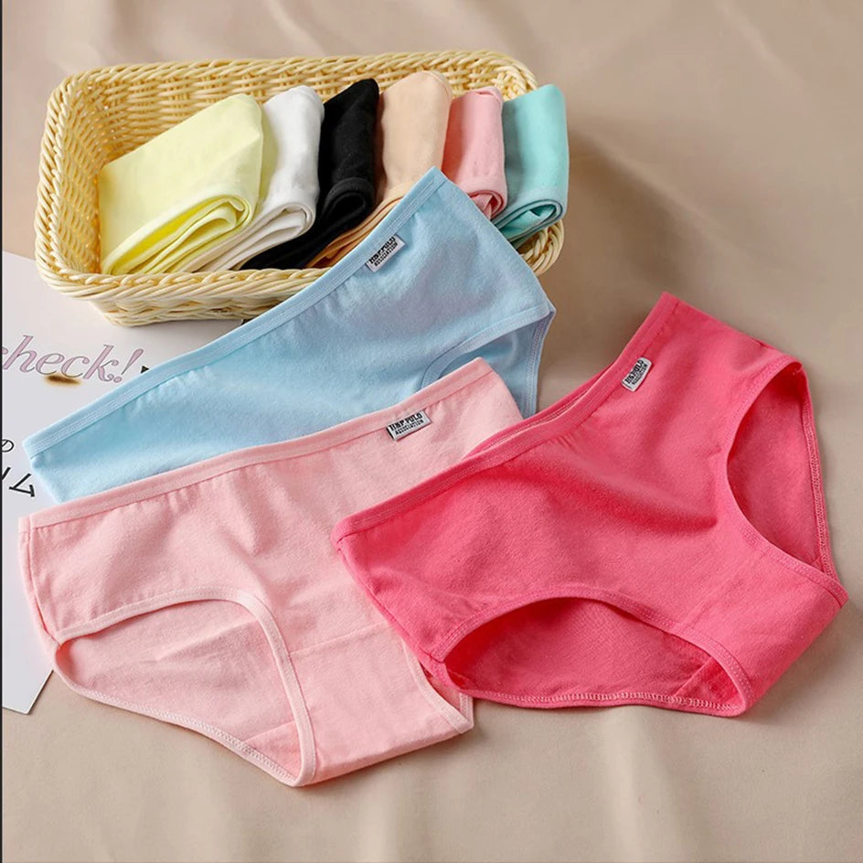 3Pcs/Set Candy Color Underwear