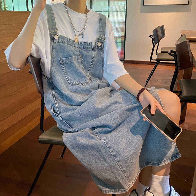 Denim Overall Dress Women Sleeveless Jeans