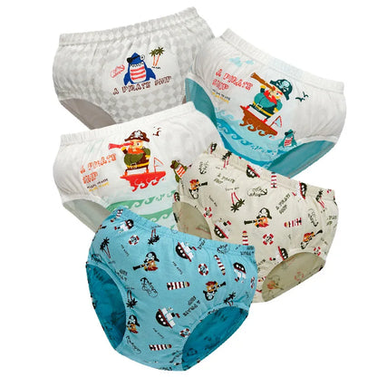 5 Pieces/Lot Children Underwear Cartoon Mickey Boys Panties