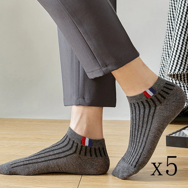 Thin Summer Blending Boat Socks(5 Pairs)