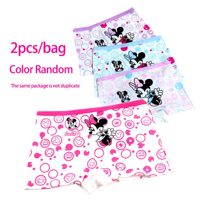 2Pcs/Bag 2-10Y New girl Minnie mouse Underwear