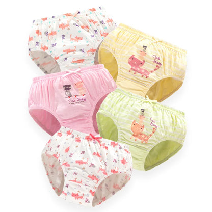 5 Pack/Box Children Panties For Girls Soft Cotton