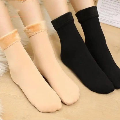 5Pairs/Lot Winter Warm Solid Women Socks