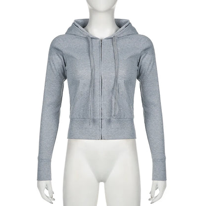 Casual Streetwear Basic Hooded