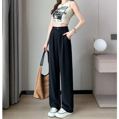 Women Suit Pants Lady Baggy