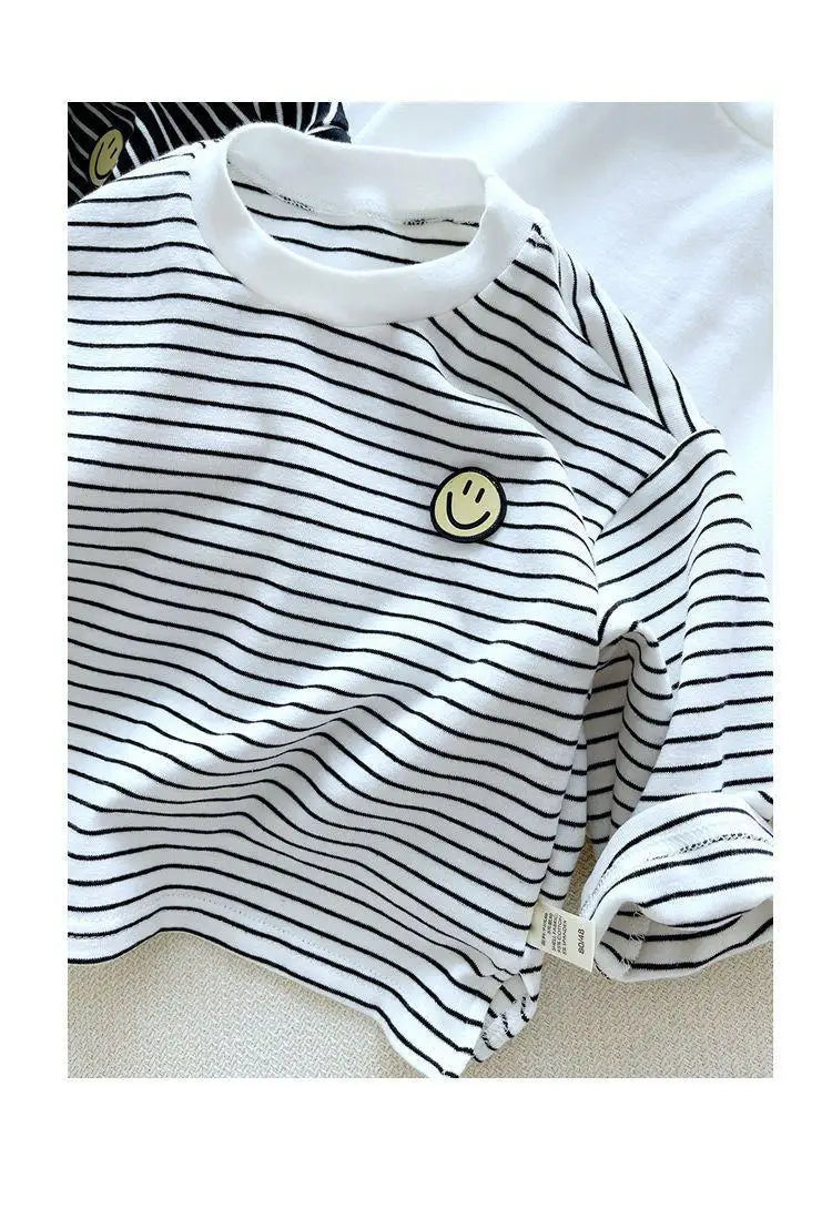 Striped Cute Baby Long Sleeved T-shirt