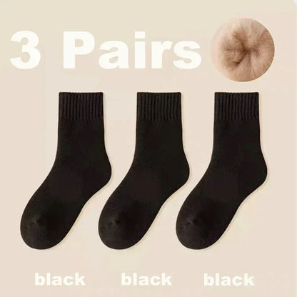 3 Pairs Women Socks Wool