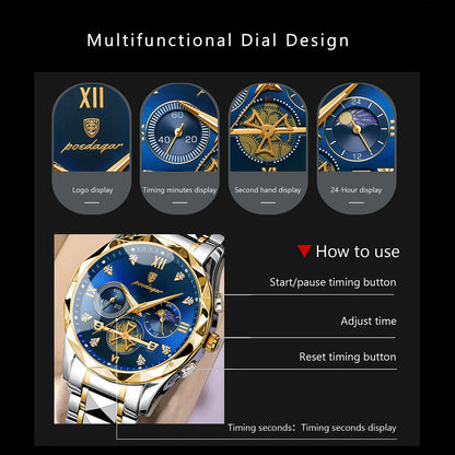 Luxury Man Wristwatch Waterproof