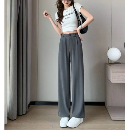 Women Suit Pants Lady Baggy