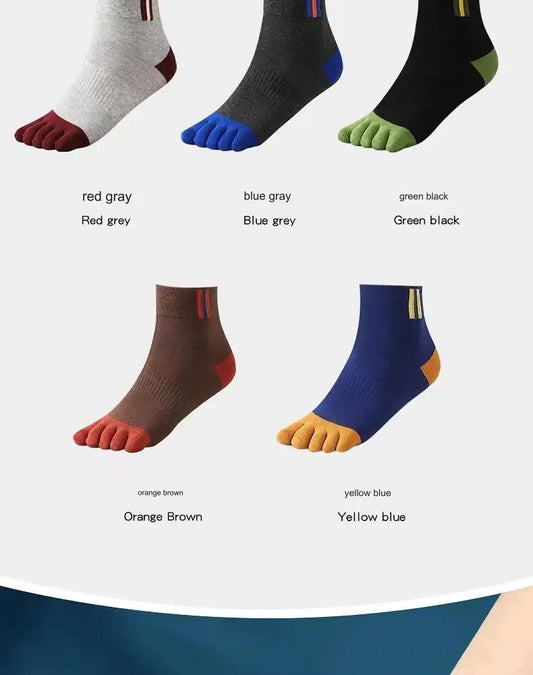 Men's Casual Five-Toe Cotton Socks