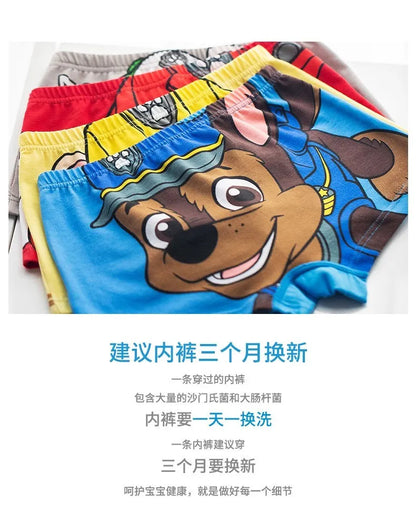 4PCS/SET Genuine Boys Underpants Cotton