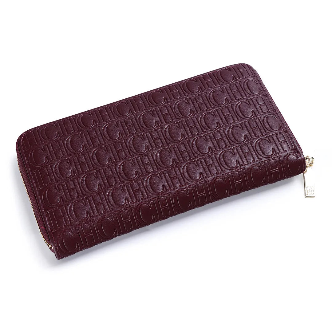 CH Women's Solid Color Long Wallet