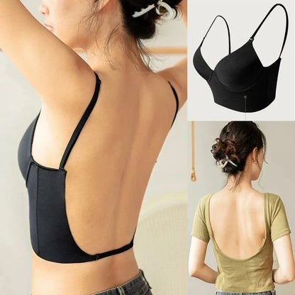 Women Invisible Bra Deep Bras Backless