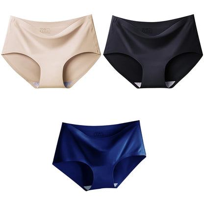 3Pcs/Set Large Size XXL Seamless Women Panties Mid-waist