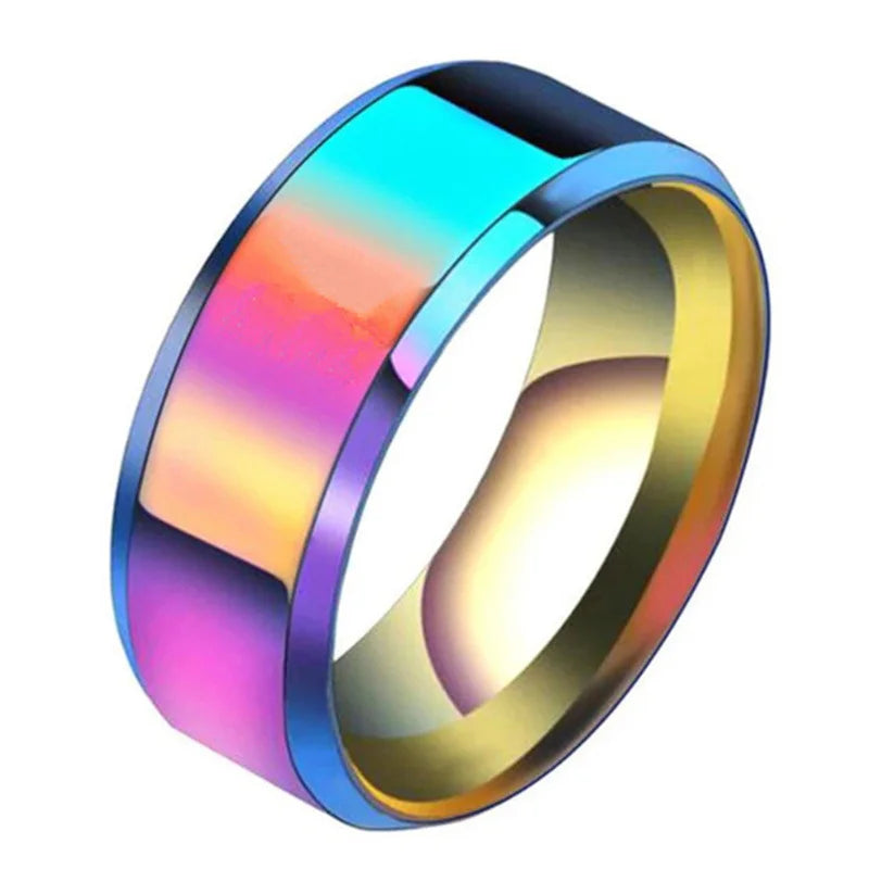 6 Colors Classic 8mm Tungsten Ring