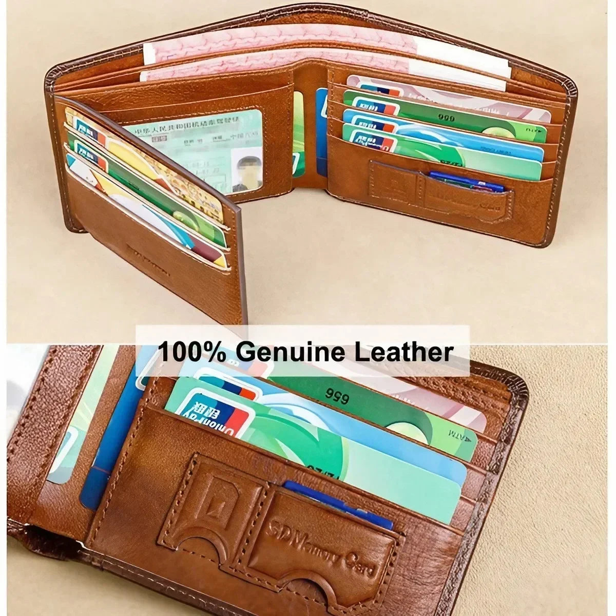 Top Quality Wallet Men Genuine Leather