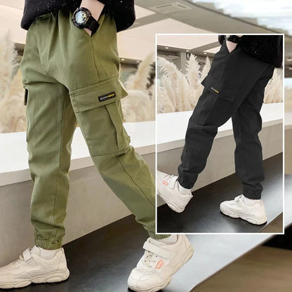 Spring Autumn Boys Pants Casual Long Style Trousers