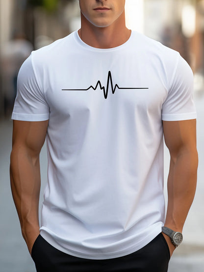 Men's 100% cotton summer short sleeved T-shirt top