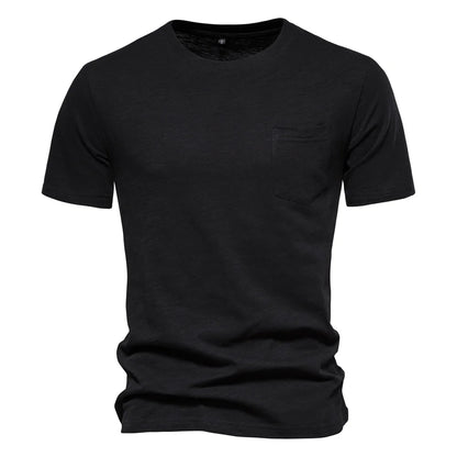 100% Cotton Men T-shirt Casual Soft Fitness