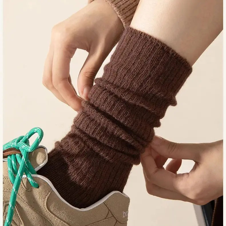 Soft Wool Long Socks Women