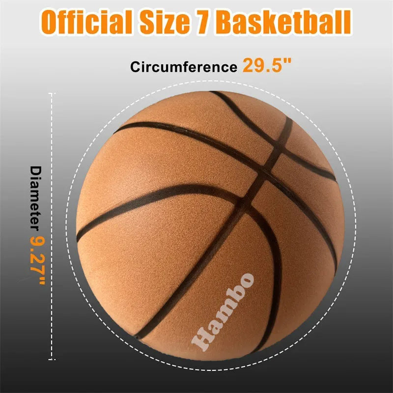 Mute Bouncing Basketball 24cm Indoor Dribble