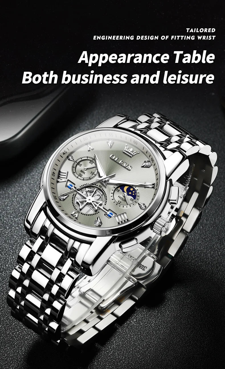 Men's Watches Classic Multifunctional Flywheel