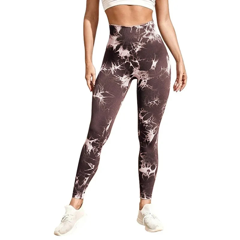 Tie-dye Gym Leggings Seamless