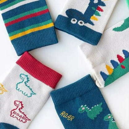 5 Pairs Autumn Winter New Style Children's Socks