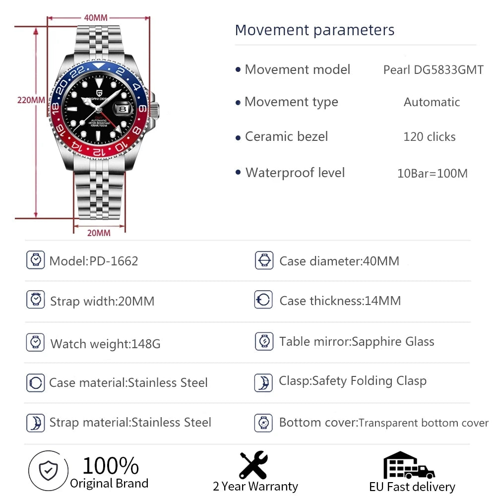 Version GMT Watches Men's