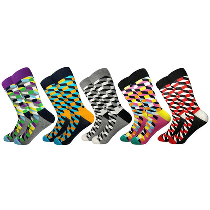 5 Pairs Novelty Men's Cotton Colorful