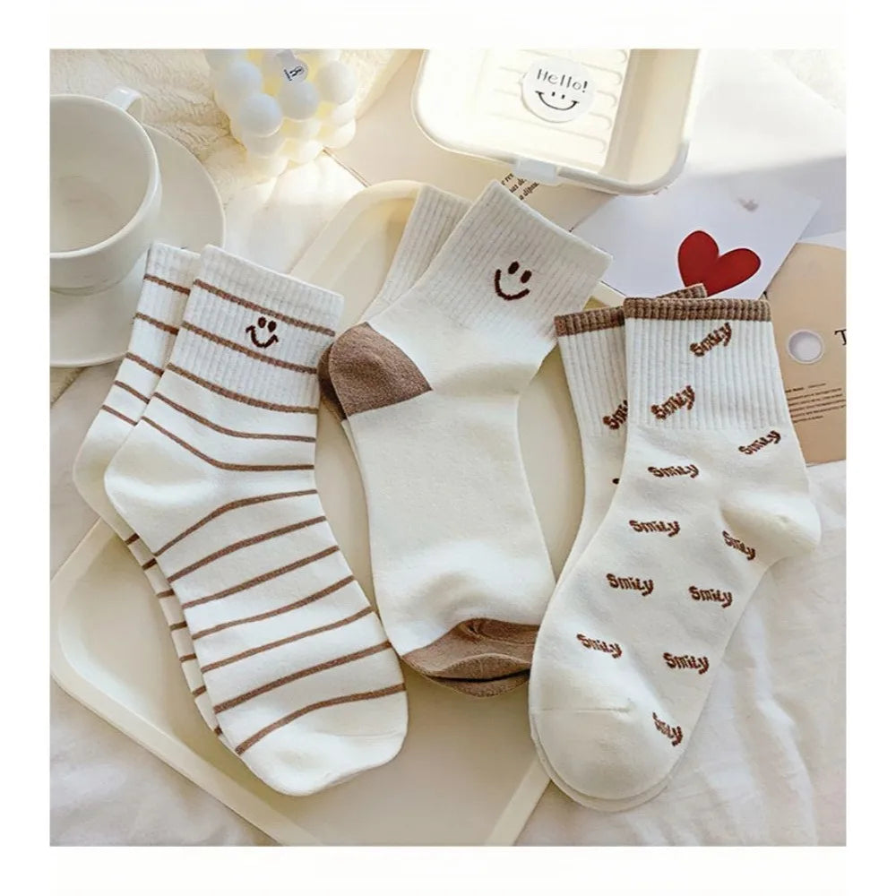 Women's mid length socks 1/5 Pairs