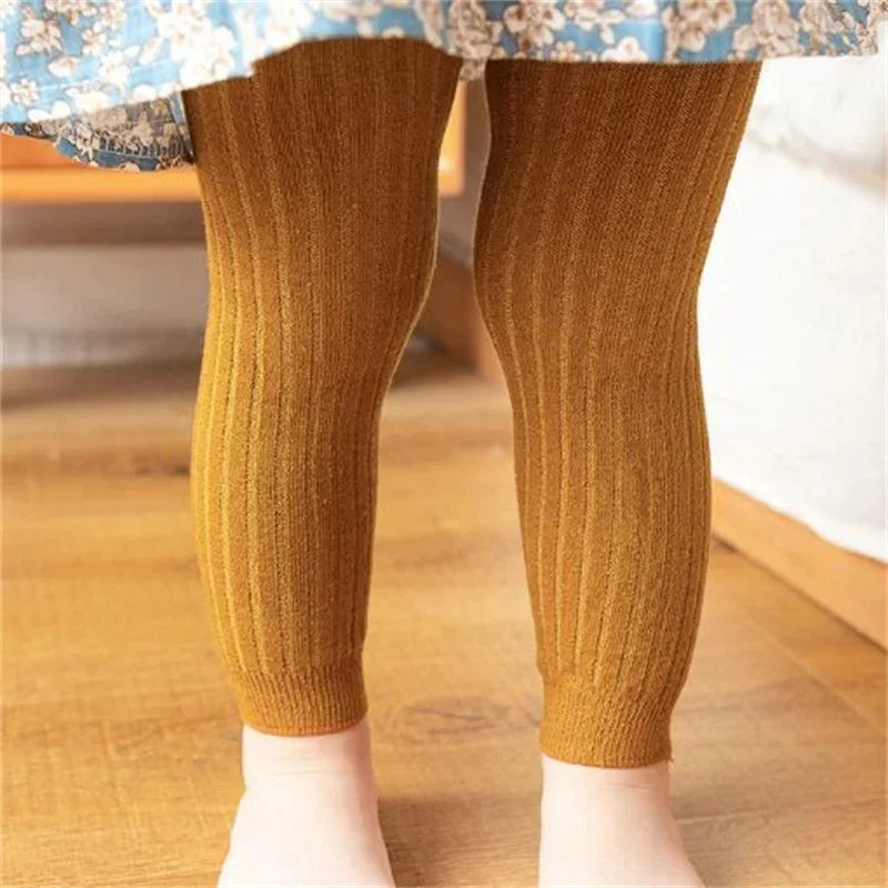 Children's Girls Boys Pants Knitted Leggings