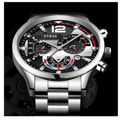 Fashion Men Watches Luxury Stainless Steel