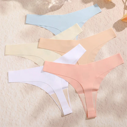 3Pcs/Set Women Seamless Panties Sexy V-Waist