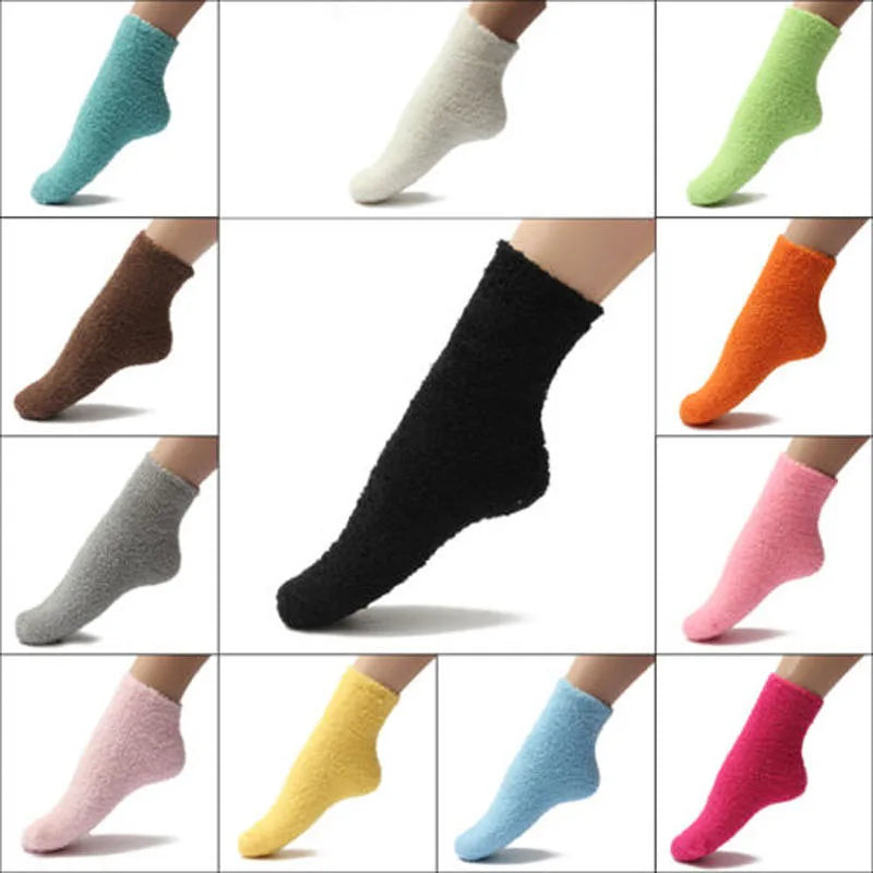 Women's Bed Socks Pure Color