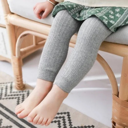 Children's Girls Boys Pants Knitted Leggings