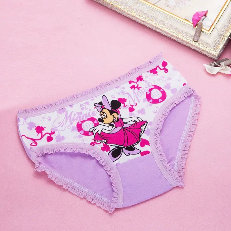 4pcs/Lot Girls  Underwear 100%Cotton Girls Panties