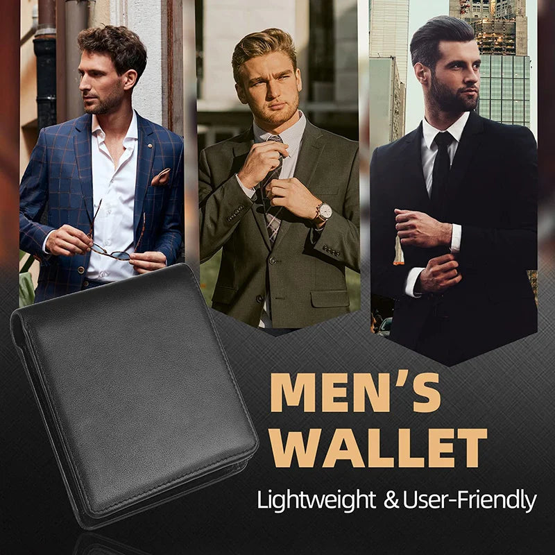 100% Genuine Leather  Men Wallets