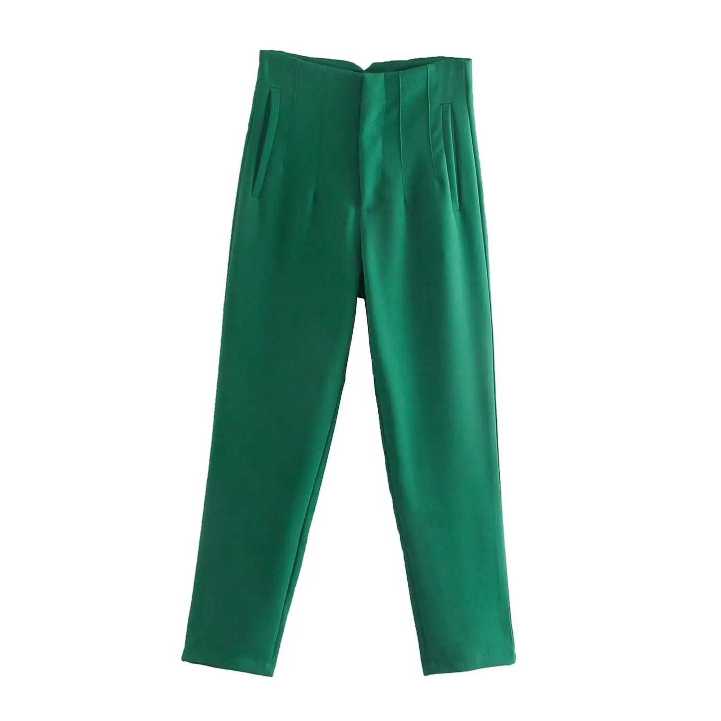 Women Fashion Straight Pants High Waist