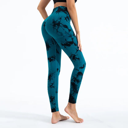 Tie-dye Gym Leggings Seamless