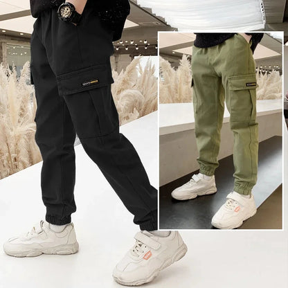 Spring Autumn Boys Pants Casual Long Style Trousers