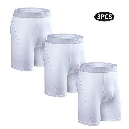 3pcs Long Boxers For Man Underwear