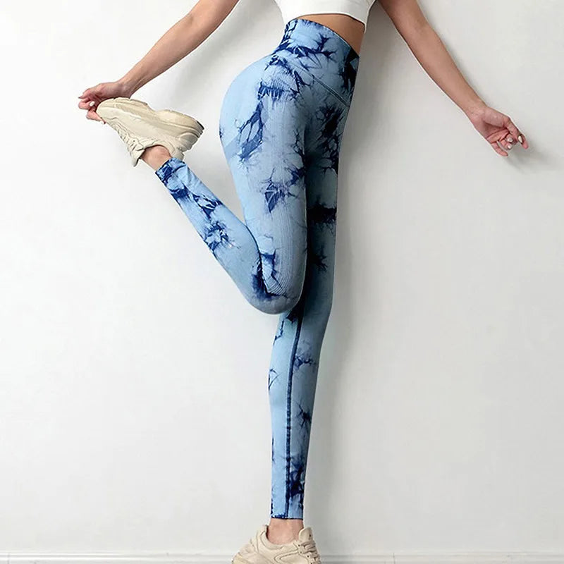 Tie-dye Gym Leggings Seamless