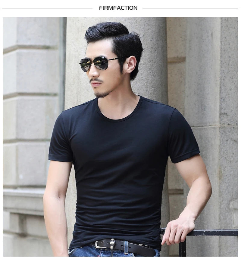 Men's Short Sleeve Top Quality Undershirt Cotton