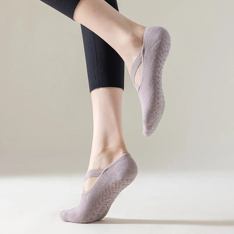 Yoga Socks Women Cotton Silicone Non-slip