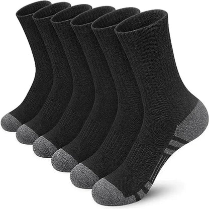 Men's Outdoor Gym Socks High Quality (6 Pairs)