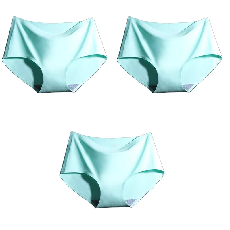 3Pcs/Set Large Size XXL Seamless Women Panties Mid-waist